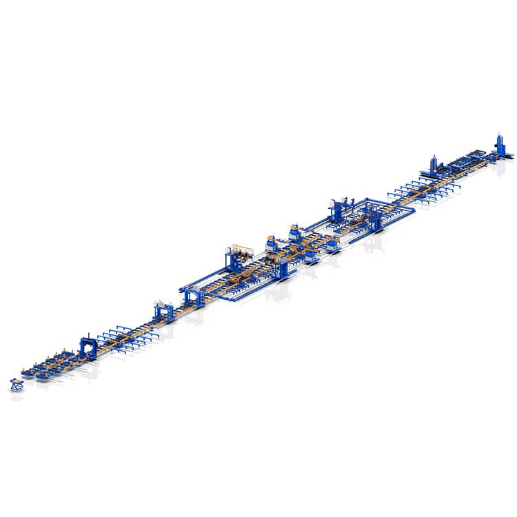 Hvad gør en kassestrålesvejselinje afgørende for højeffektiv stålfremstilling?